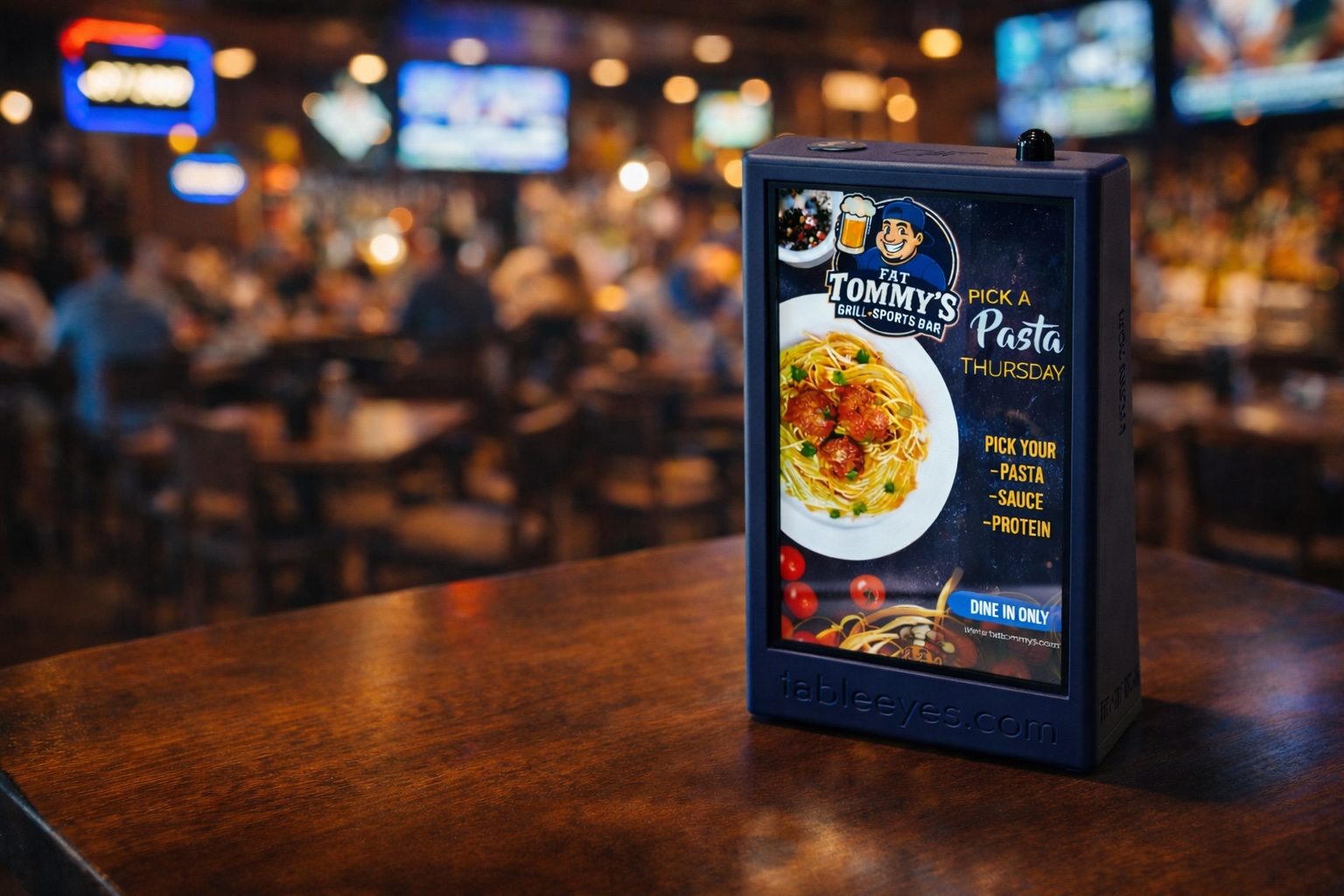 TableEyes kiosk at Fat Tommy's